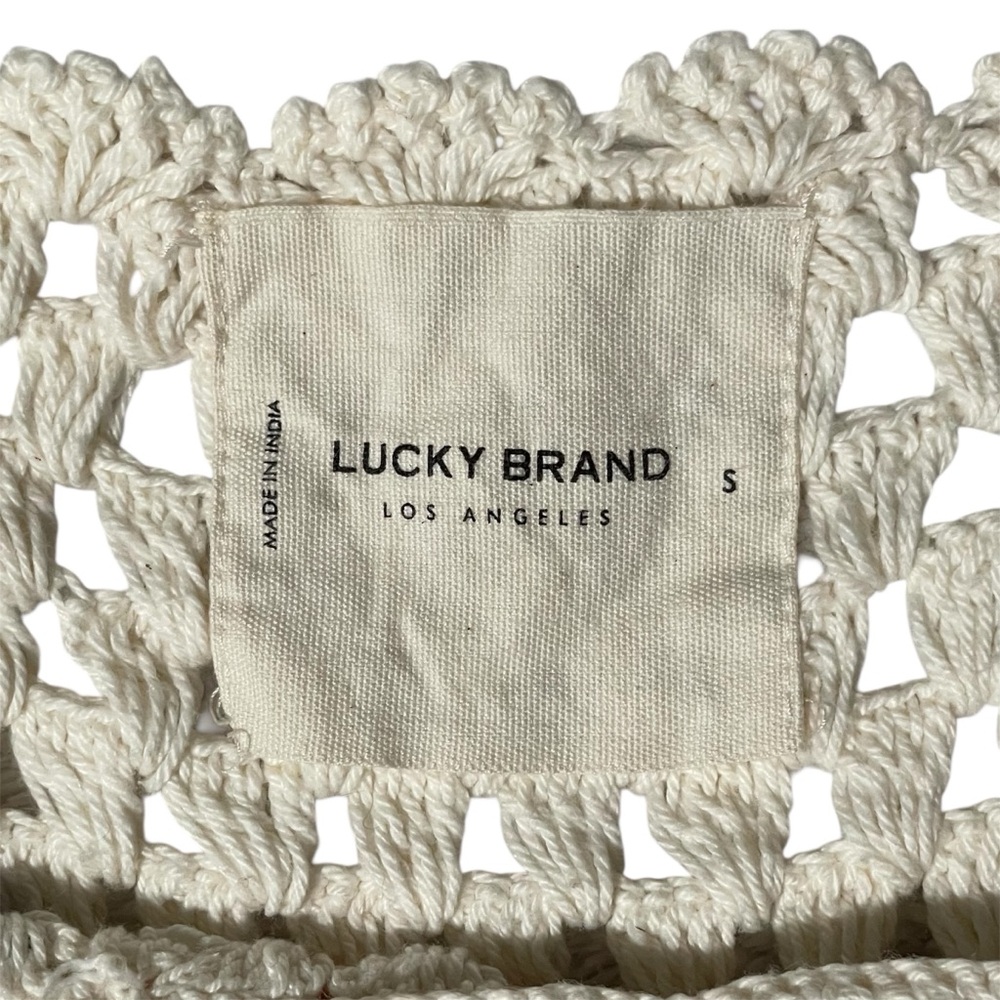 LUCKY BRAND Crochet Tank Top Small - Picture 8 of 12